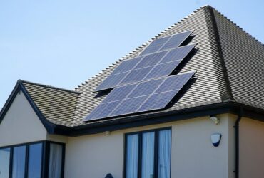 a house with solar panels